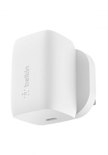 (3718)Belkin WCH002myWH USB-C PD GaN Wall Charger 60W - White شاحن