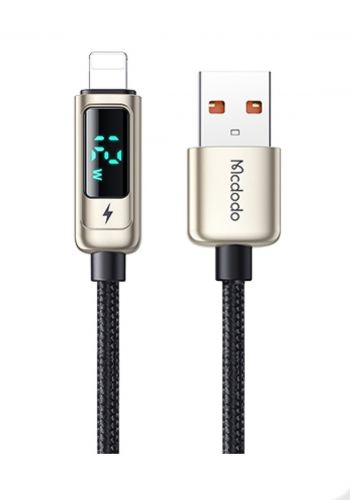 Mcdodo CA-9941 Digital pro Lightning  Data Cable 1.2m-Silver كيبل ايفون من ام سي دودو  ( 4300 ) 