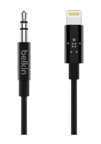 كيبل 1.8متر من بيلكين Belkin AV10172bt06-BLK Lightning to 3.5mm Cable 1.8m- Black ( 3168 ) 