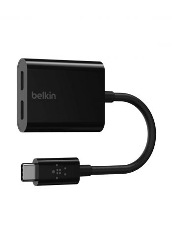 (3868)Belkin F7U081btBLK USB Type-C Audio & Charge Adapter - Black