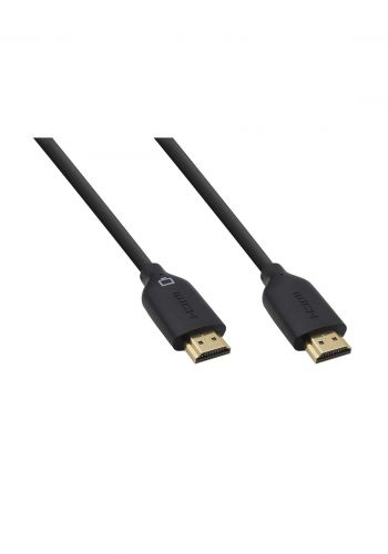 (3171)Belkin F3Y021bt5M 5m supports Ethernet, 3D, 4K, 1080p Gold Plated HDMI Cable - Black كابل
