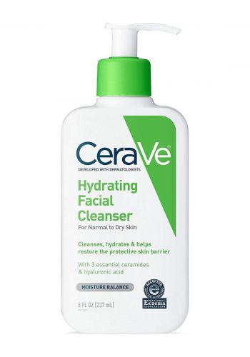 غسول وجه مرطب للبشرة العادية الى الجافة 237 مل من سيرافي Cerave Hydrating Facial Cleanser for Normal to Dry Skin