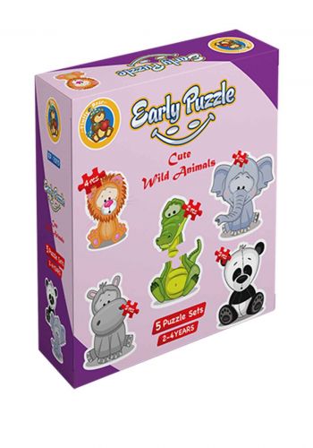 لعبة بازل الحيوانات البرية لطيف من فلافي بير Fluffy Bear Early Puzzle – Cute Wild Animals