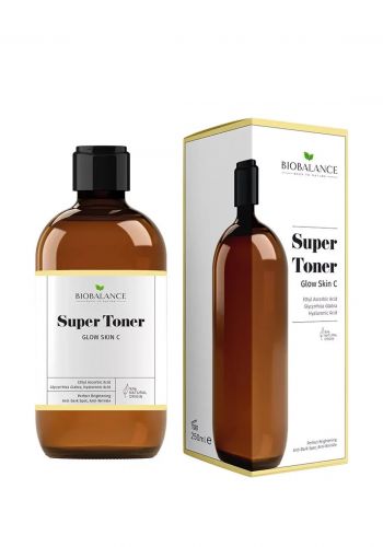 تونر  بفيتامين سي لجميع انواع البشرة  250 مل من بايو بلانس Bio Balance Super Toner Glow Skin With Vitamin C 