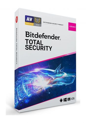 نظام الحماية الشامل Bitdefender TS03ZZCSN1201BEN Total Security 1 Device 1 Year