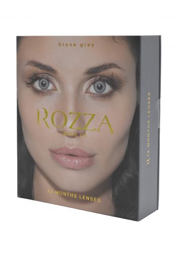 عدسات عيون لاصقة سنوية لون رمادي فاتح من روزا Rozza Stone Grey Lenses