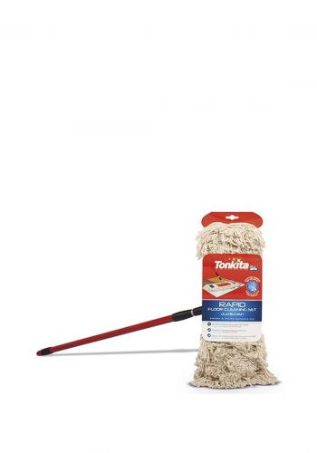 ممسحة قطنية لتنظيف الارضيات مع عصا من  أريكس تونكيتاArix Tonkita Rapid Set Cotton Flat Mop
