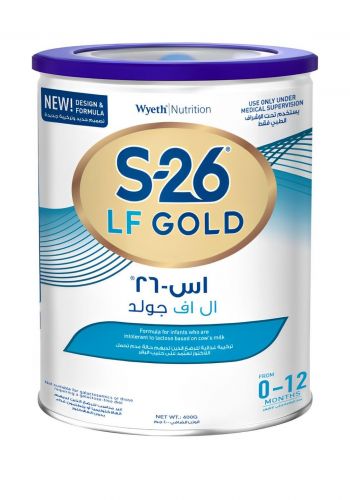 حليب الاطفال 400 غم اس 26 من ويث Wyeth Nutrition Infant Formula Milk 