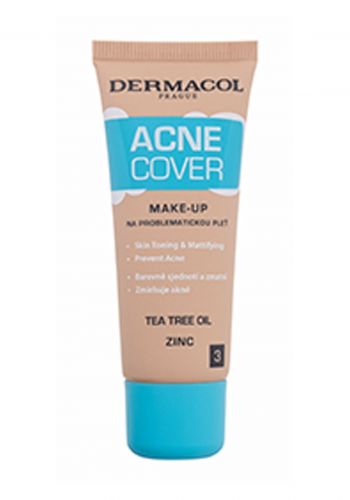 كريم علاج حب الشباب للبشرة التي تعاني من مشاكل 30 مل من ديرماكولDermacol Acnecover make-up no.3