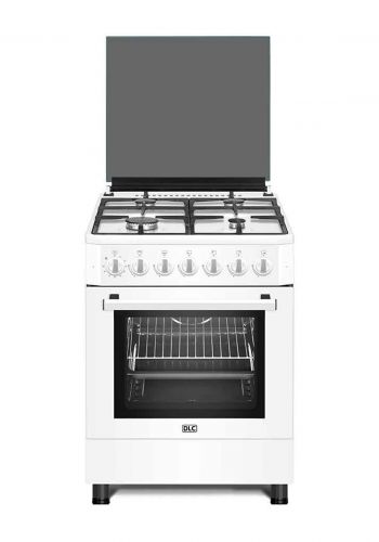 طباخ صالون غازي 4 شعلات اللون ابيض DLC F6IP40G2-WHGas Cooker 60X60 Cm