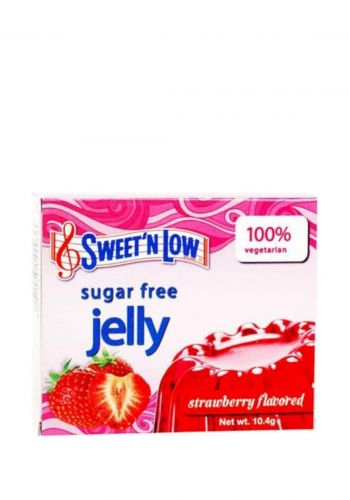 مسحوق الجلي خالي من السكر بنكهة الفراولة 10.4 غرام من سويت ان لو  Sweet'N Low Strawberry Jelly
