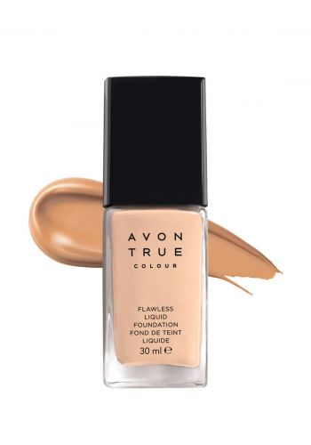 كريم اساس سائل لجميع انواع البشرة 30 مل من افون Avon Flawless Liquid Foundation SPF15 - Natural Beige