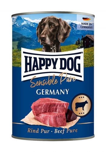 علبة طعام رطب لحم بقري 400 غم من هبي دوغ Happy dog wet food