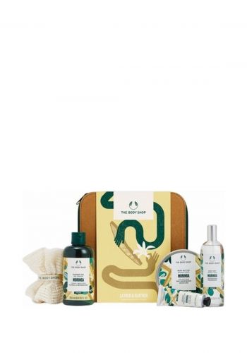 مجموعة العناية بالجسم بالمورينجا من ذا بدي شوب The Body Shop Lather & Slather Moringa Big Gift Case