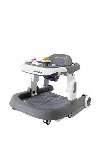 مشاية للاطفال 2 في 1 باللون الرصاصي من جيري بيبي Cherry Baby Baby Walker 