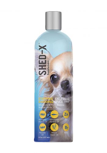 مكمل غذائي للكلاب  لمنع تساقط الشعر 237 مل من شد أكس  Shed-x Nutritional Supplement for Dogs 237 ml