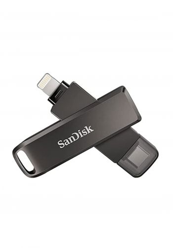 ذاكرة تخزين- SanDisk SDIX70N-128G-GN6NE  iXpand Flash Drive Luxe for iPhone and USB Type-C 128GB