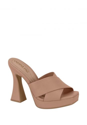 صندل كعب عالي نسائي 12 سم باللون البيجي من بيرا ريو Beira Rio Women's High Heel