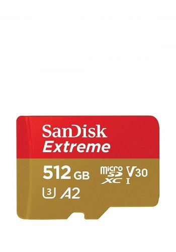 بطاقة ذاكرة SanDisk SDSQXAV-512G 512GB SDXC 190MB/S Micro Extreme Memory Card