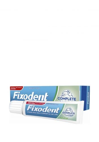لاصق مثبت لطقم الاسنان بنكهة النعناع 40 غرام من فيكسودنت Fixodent Complete Neutral Denture Adhesive