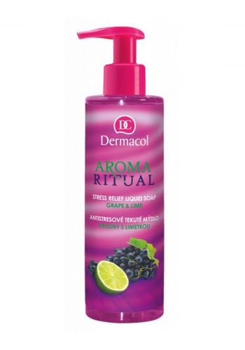 Dermacol Liquid Soap صابون سائل لليدين برائحة العنب والليمون 100 مل من ديرماكول