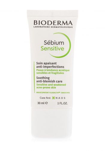 Bioderma Sebium Sensitive Anti-Blemish Cream for acne prone skin كريم الترطيب للبشرة المعرضة للحبوب 30مل
