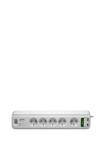 APC by Schneider Electric PM5U-GR Surge Protection Power Strip 5x- White  سيار كهربائي من اي بي سي