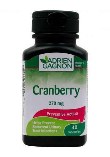 التوت البري 40 كبسولة من من ادريان جاجنون Adrien Gagnon Cranberry 270mg Capsules 
