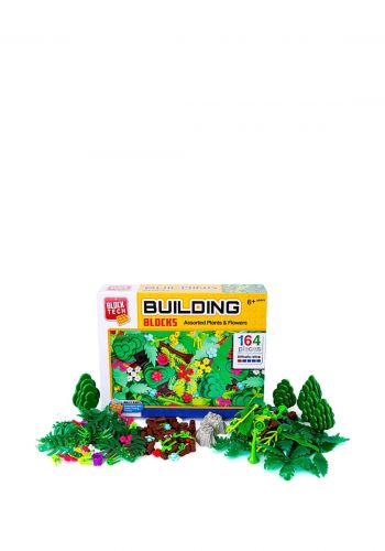 لعبة مكعبات 164 قطعة من بلوك تك Block Tech Plants And Flowers Assorted Blocks 164 Pieces