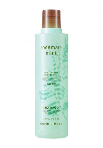 شامبو الاعشاب الاساسي بالنعناع واكليل الجبل 270 مل من نيتشر ريببلك Nature Republic True Herb Rosemary Mint Shampoo