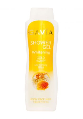  سائل جل استحمام بخلاصة العسل الذهبي 1000 مل من جافيا Gavia Shower Gel With Gold Honey