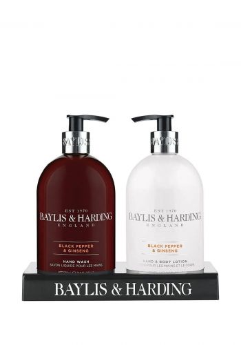 مجموعة عناية الجسم للرجال بخلاصة الفلفل الاسود و الجينسينغ من بايليس اند هاردينج Baylis & Harding Men's Black Pepper & Ginseng 2 Bottle Set