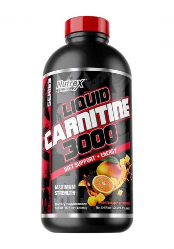 مكمل غذائي إل-كارنيتين بنكهة البرتقال والمانغو 480 مل من نوتركس ريسيرج Nutrex Research Liquid L-Carnitine