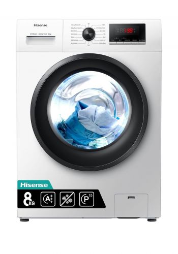 غسالة ملابس تحميل امامي 8 كيلو غرام  من هايسنس Hisense WFPV8012EM Front Loading Washing Machine  
