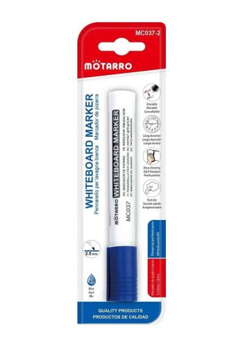 قلم سبورة باللون الازرق بحجم نبالة 3 ملم  من موتارو Motarro  MC037-2  Blue Whiteboard Marker