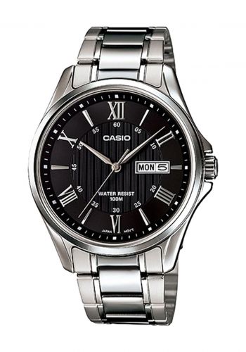 ساعة رجالية مقاومة للماء من كاسيو Casio Wrist Watch MTP-1384D-1AVDF