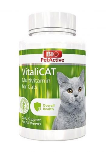 فيتامينات معددة للقطط 150 قرص من بايو بت اكتف Bio pet active VitaliCAT Multivitamin for Cats