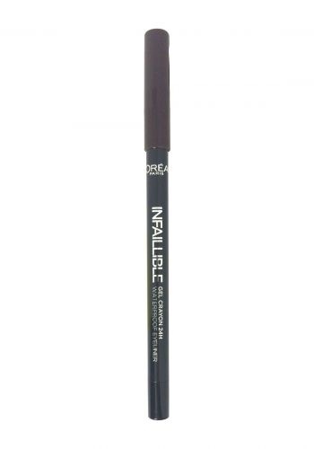 قلم تحديد العيون باللون الاسود درجة 003 من لوريال باريس L'oreal Paris Infaillible Gel Crayon 24H Waterproof Eyeliner   