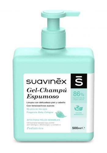 جل غسول وشامبو ضد الدموع للاطفال 500 مل من سوافينكس Suavinex Foam cleansing gel and shampoo