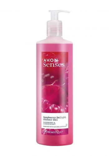 سائل استحمام بخلاصة التوت 720 مل من افون Avon  Senses Raspberry Shower Gel