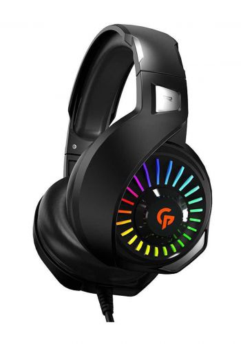 سماعة سلكية من بورودو  Porodo PDX410-BK Gaming RGB High Definition Headphone-Black