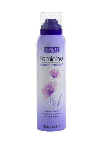 مزيل تعرق المناطق الحساسة للنساء 150 مل من بيوتي فورمولس Beauty Formulas Feminine Intimate Deodorant  
