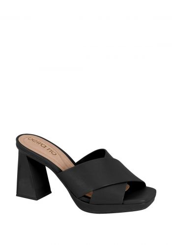 صندل كعب عالي نسائي 9 سم باللون الاسود من بيرا ريو Beira Rio Women's High Heel