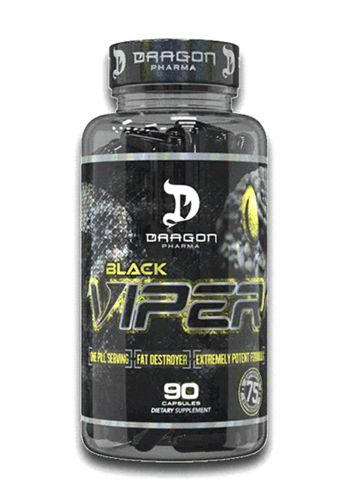 Dragon Pharma Black Viper Detary Supplement مكمل غذائي حارق للدهون 90 كبسولة من داركون فارما