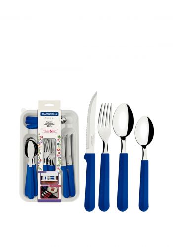 سيت ادوات طعام 25 قطعة من ترامونتينا  Tramontina 23299/183 Stainless Steel Cutlery Set
