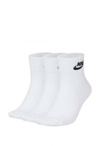 ‎سيت جوارب رياضية بيضاء اللون من نايك Nike NKSK0110-101 socks