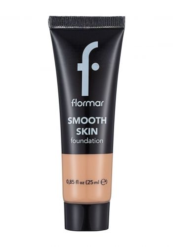 كريم اساس 25 مل رقم 002 من فلورمار Flormar Smooth Skin Foundation - Light Sand