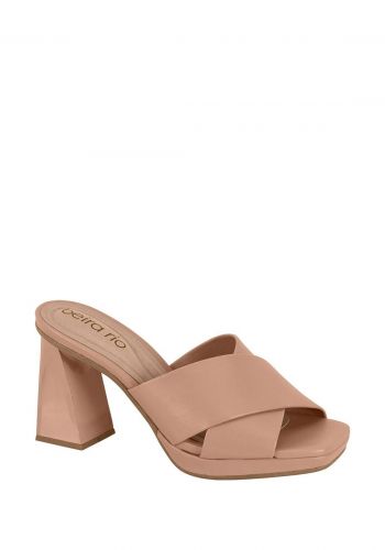 صندل كعب عالي نسائي 9 سم باللون البني  من بيرا ريو Beira Rio Women's High Heel
