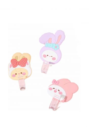 تعلاقة حائط 3 قطع من ميني كود Minigood Sweet Rabbit A Series Hooks