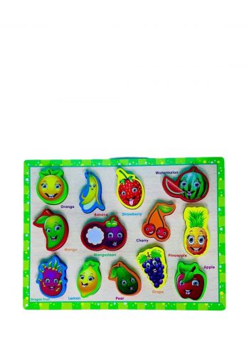 لوحة تعليمية خشبية مجسم فواكه  مونتسوري Montisory fruits wooden educational board 